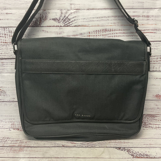 Ted Baker Black Laptop Crossbody Briefcase Satchel Bag - Size 15"x12"x3.5"