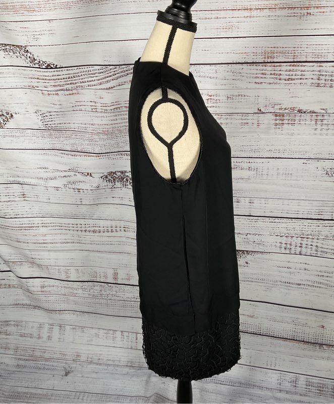 Women's Reiss Black Midi Dress - Size US 8 UK 12 EU 40