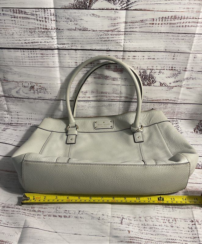 Kate Spade New York Berkshire Road Teegan Zip Leather Tote Bag Gray
