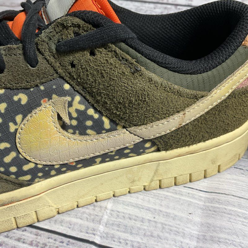 Nike Dunk Low Beaverton Rainbow Trout Green Sneakers Men's 7.5