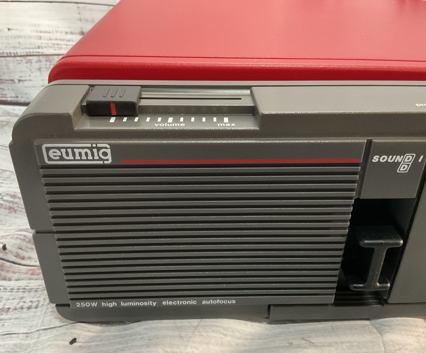 Eumig Vintage Sound1 Slide Cassette Projector Red