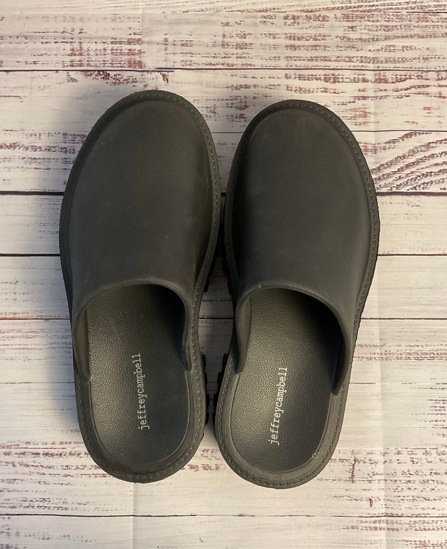 Jeffery Campbell Black Solid Mule Clog Women's Size 9