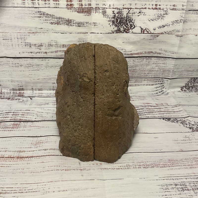 Rhyolite Natural Agate Stone 6" Tall Matching Pair Bookend 12.5lb
