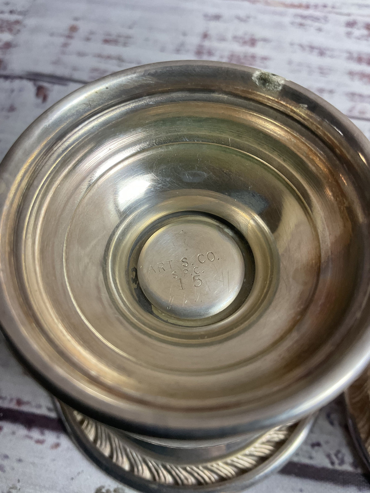 Arts Co Pair Of Silverplated Candle Holders