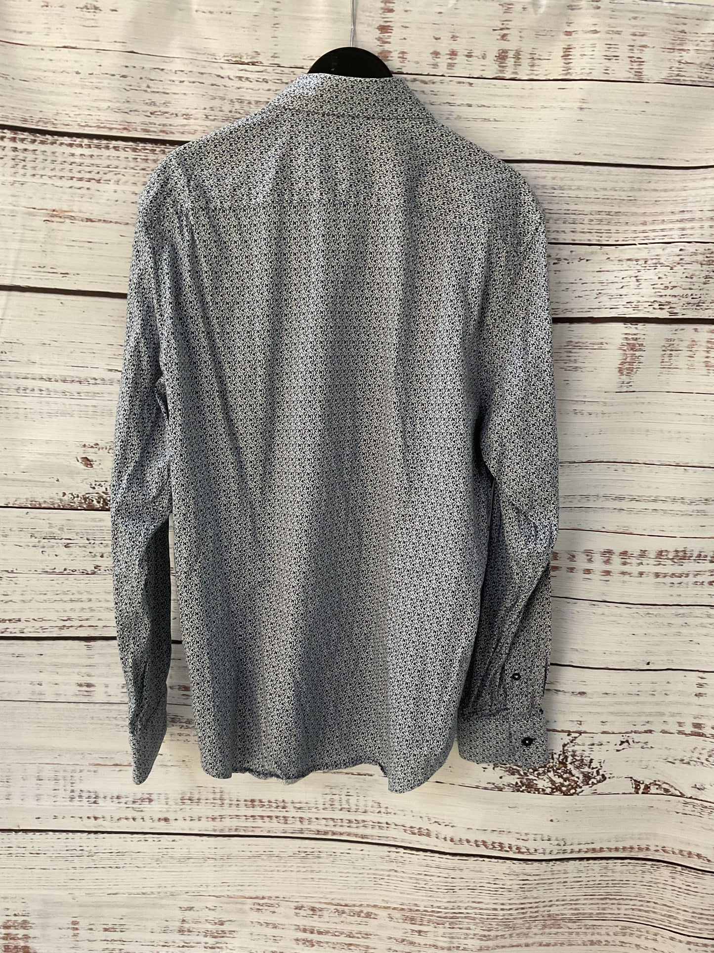 Robert Graham Blue Guitar Print Long Sleeve Button Down Shirt - Size XL