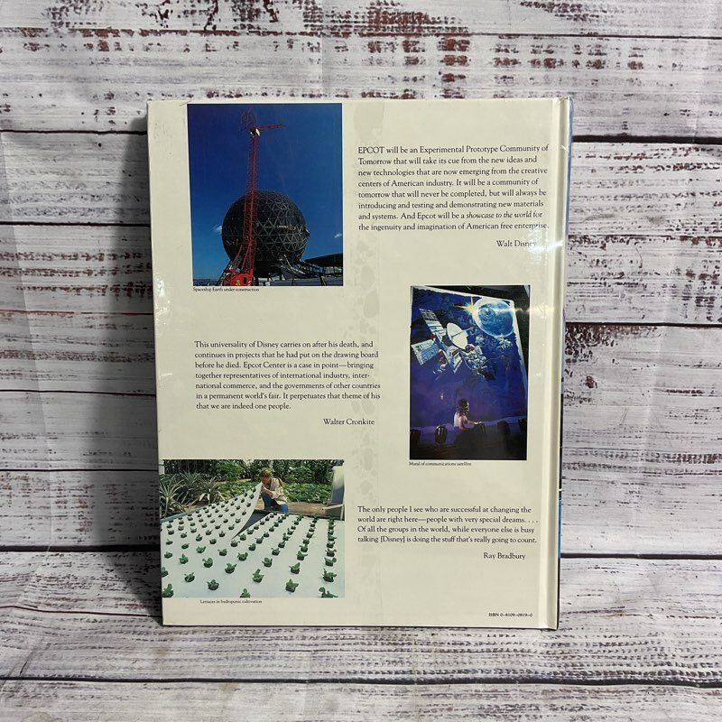 Vintage Walt Disney Epcot Center Creating The New World Hardcover 1982 Sealed