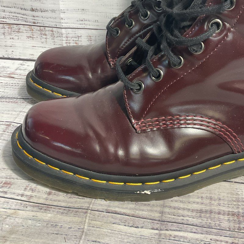 Dr. Martens 1460 Red Vegan Leather Combat Boots 23756 Men's 10/Women's 11 US