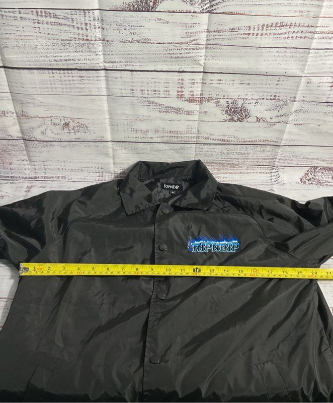 Ripndip Jacket Men's Black Devil Windbreaker Lightweight Back Graphic Size S