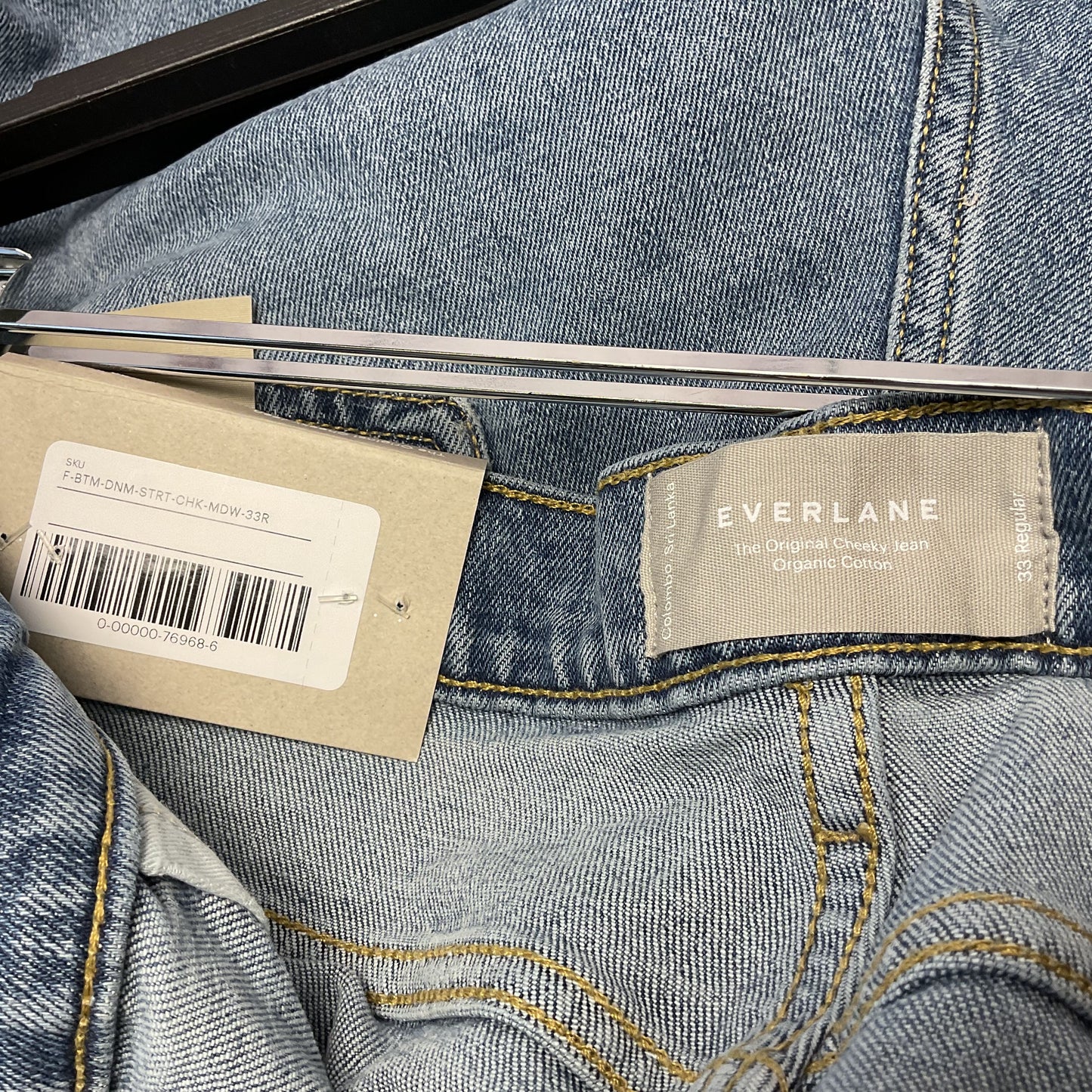 Everlane The Original Cheeky Jean High Waist Low Stretch Pants - Size 33 New
