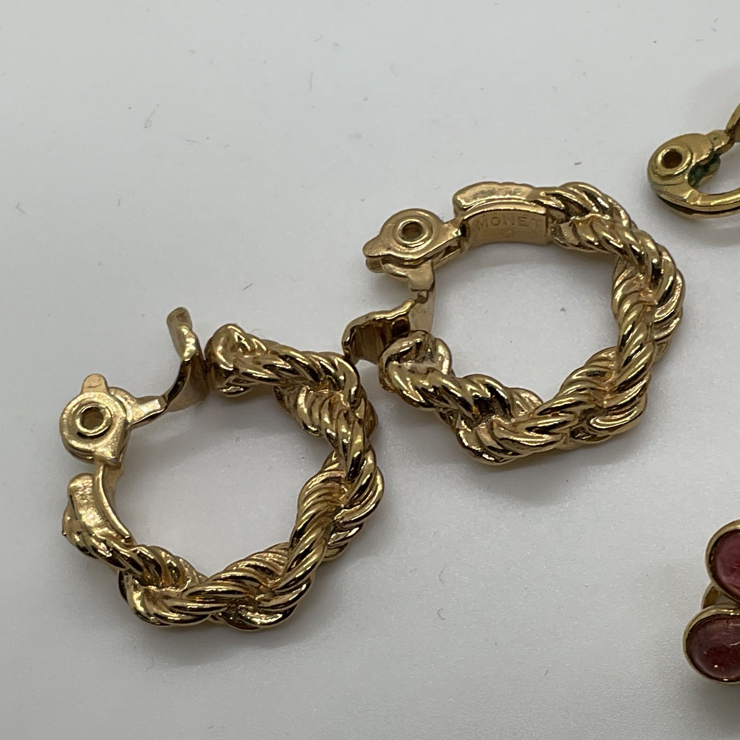 6 Pairs of MONET 1 Silver Tone and 5 Gold Tone Earrings