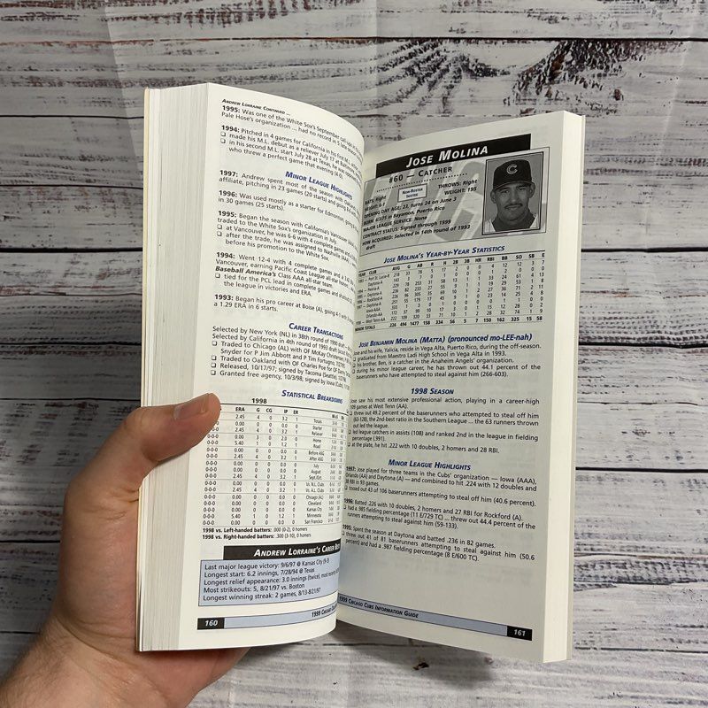 Chicago Cubs Autographed Sammy Sosa1999 Information Guide