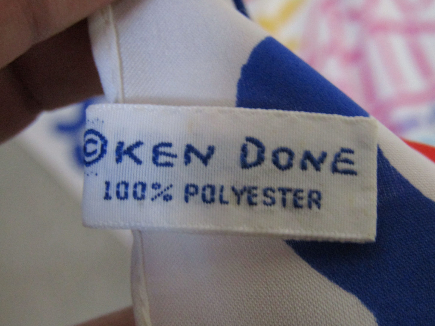 Vintage 1985 Ken Done Sydney Harbor Scene Scarf Made in Japan