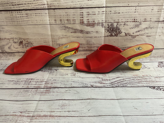 Ninety Union Red Pump Golden Heel Women 11