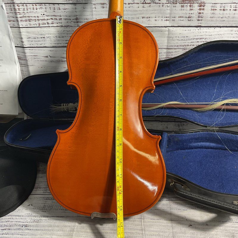 VTG 1981 Karl Hofner Bubenreuth Violin Fiddle in Hard Case w/ 2 Damaged Bows