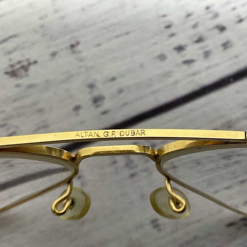 VTG ALTAN 14K GF Dubar Made in England Men's Aviator Eyeglasses- FOR FRAMES ONLY