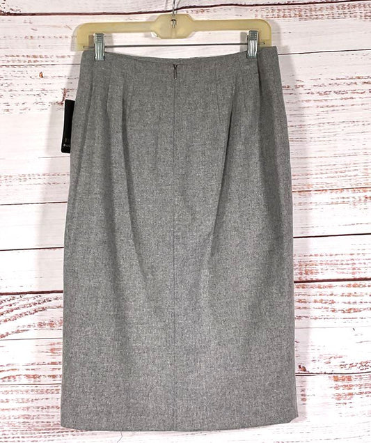 Dana Buchman Wool Blend Pencil Skirt Gray 8