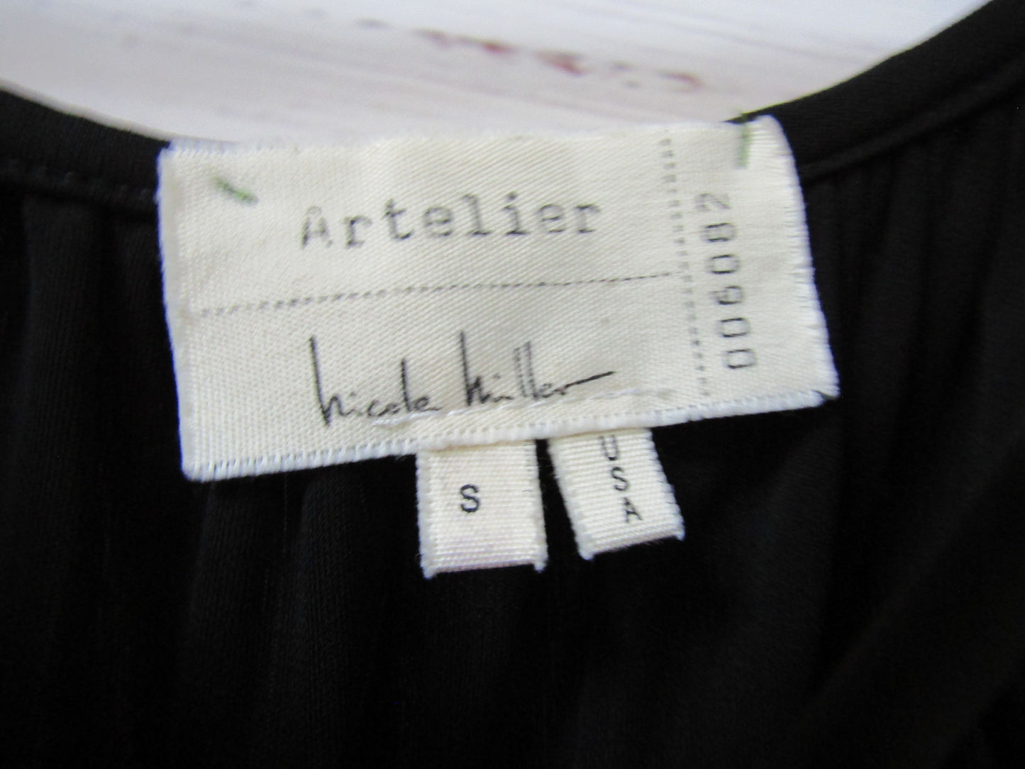 Artelier Nicole Miller Women's Black Open Long Sleeve Mini Dress Size S