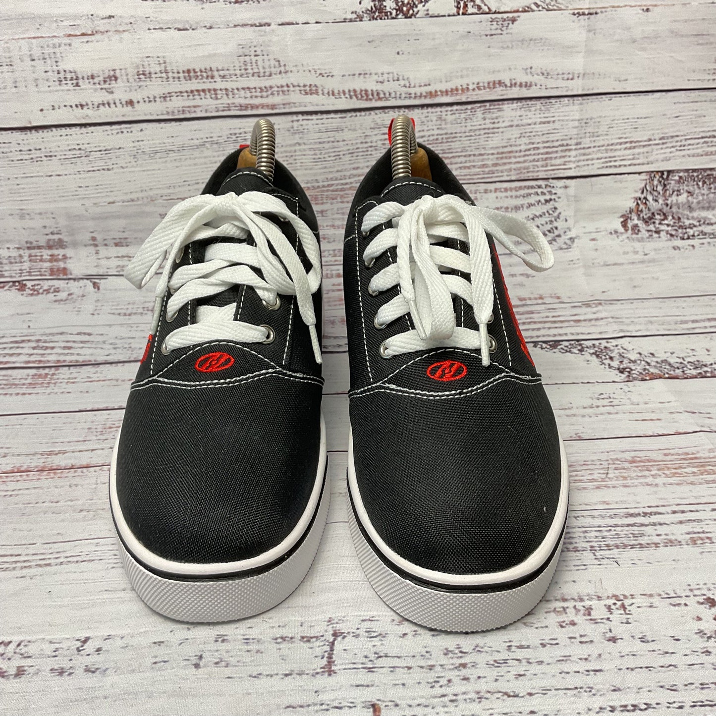 Heelys Black Red Heel Skate Wheel Sneaker Casual Shoe Men Size 7 New
