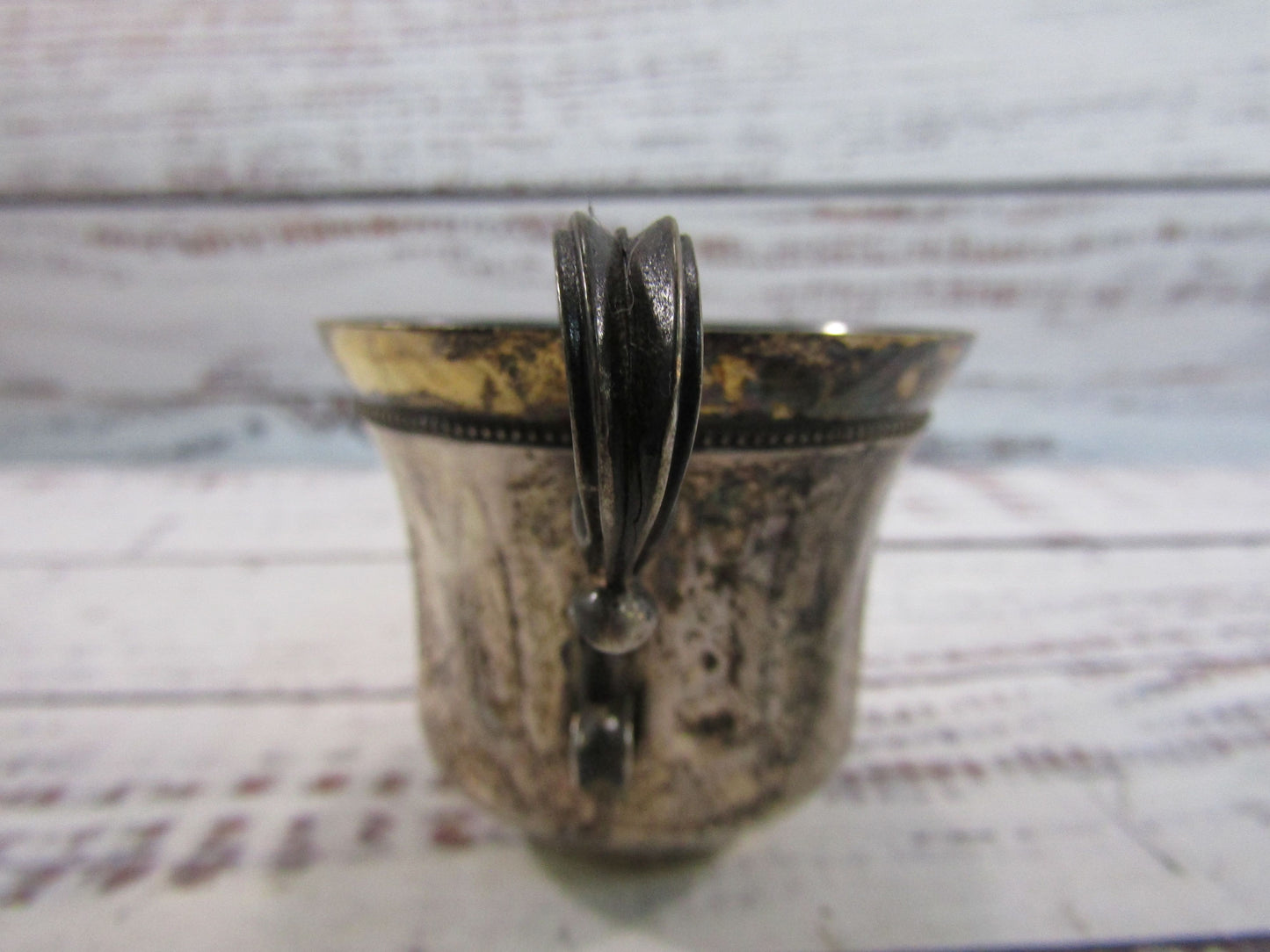 Vintage Eastern European Ornate Sterling Silver Demitasse Espresso Cup
