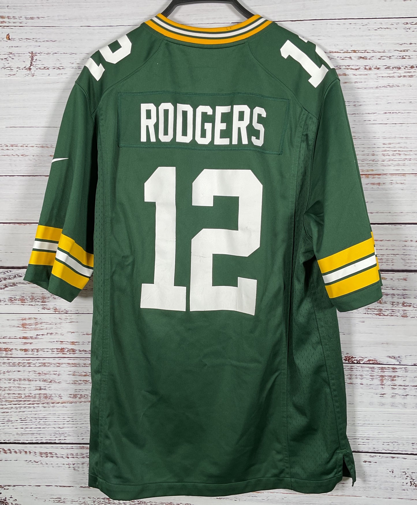 Nike On Field Green Bay Packers Rodgers Jersey Size L