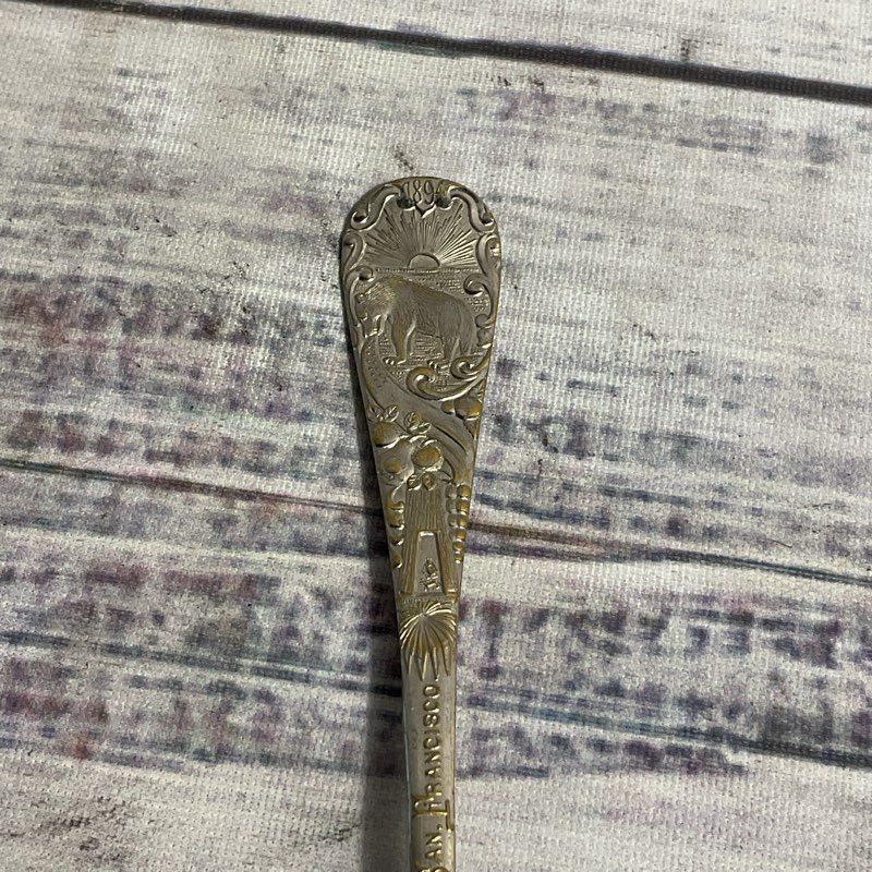 Antique 1894 California Midwinter Exposition San Francisco Souvenir Tea Spoon