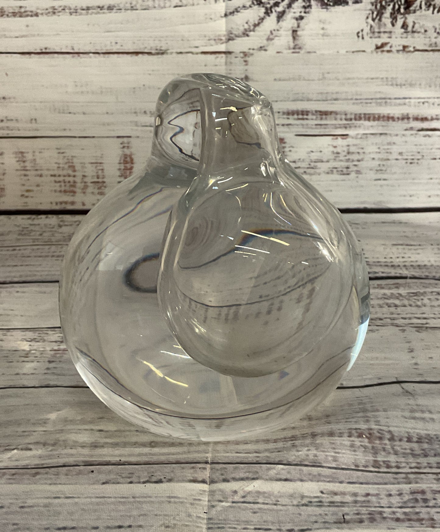 Kosta Boda Modern Gordan Warff Art Glass Vase Clear