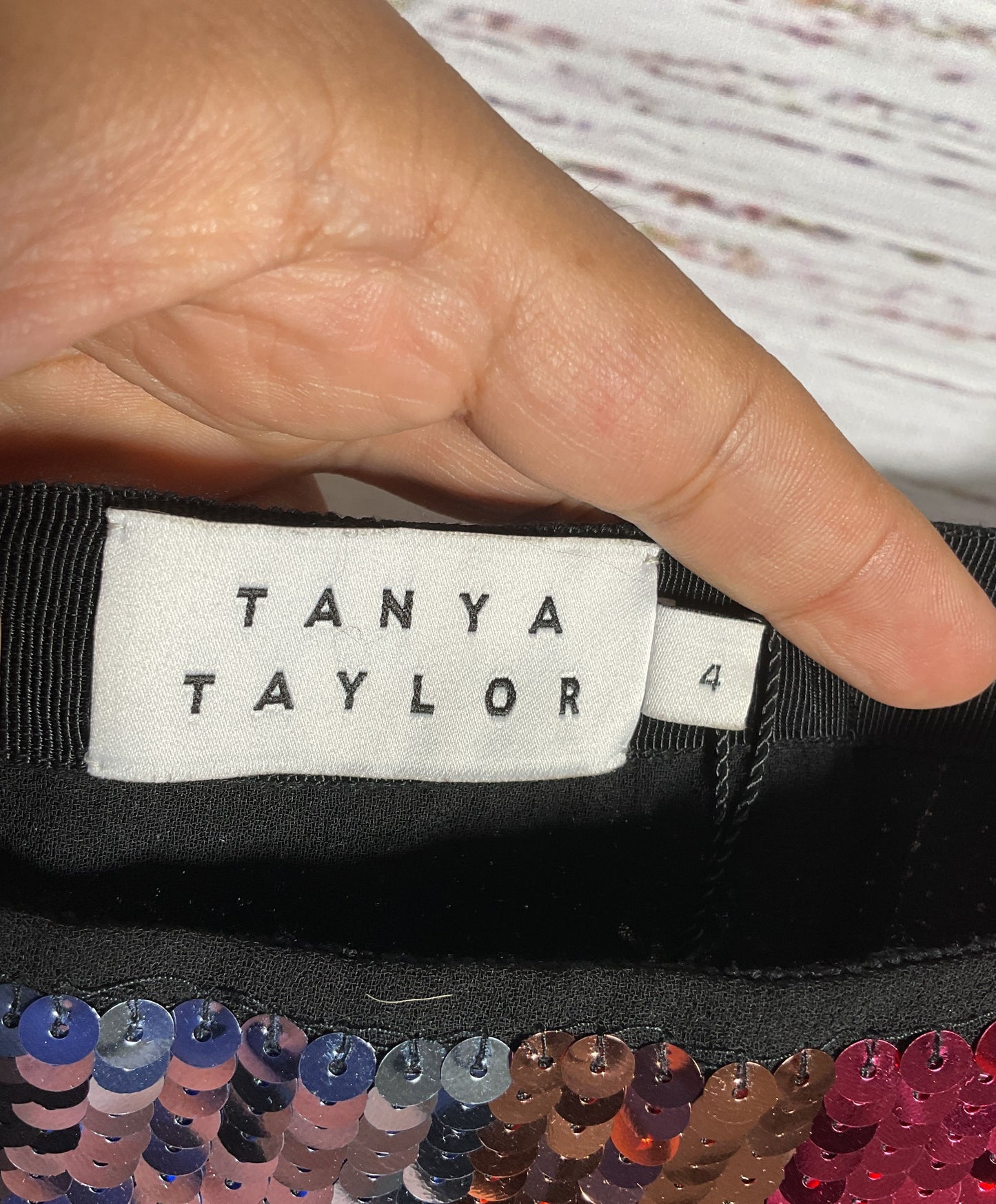 Tanya Taylor Erykah Women's Rainbow Sequin Mini Dress Size 4
