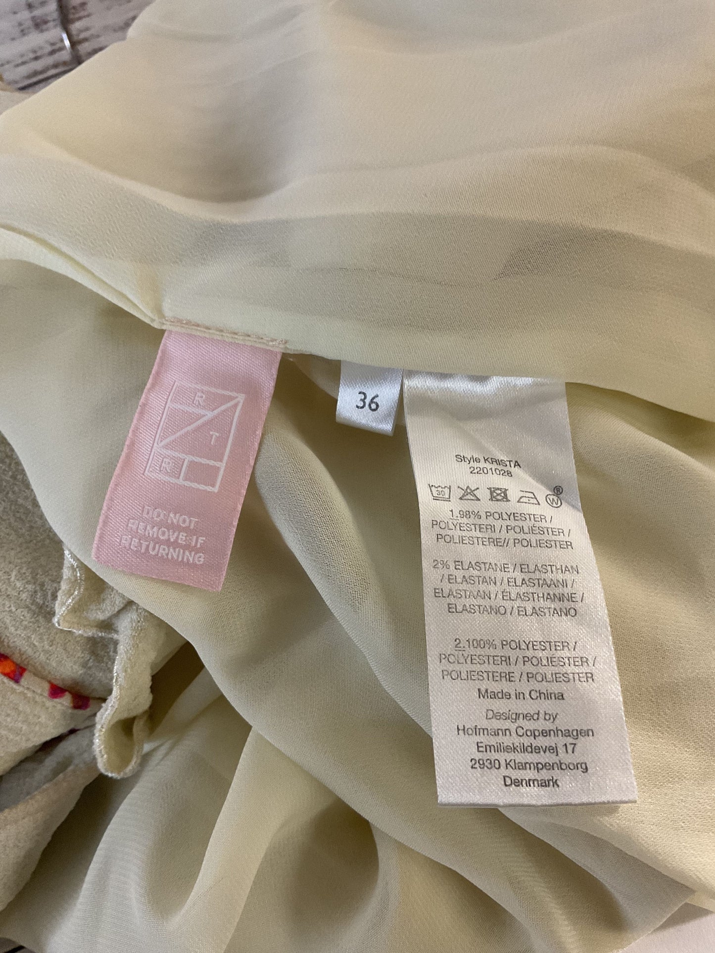 Hofmann Copenhagen Krista White Frill Puff Sleeve Wrap Mini Dress - Size 36