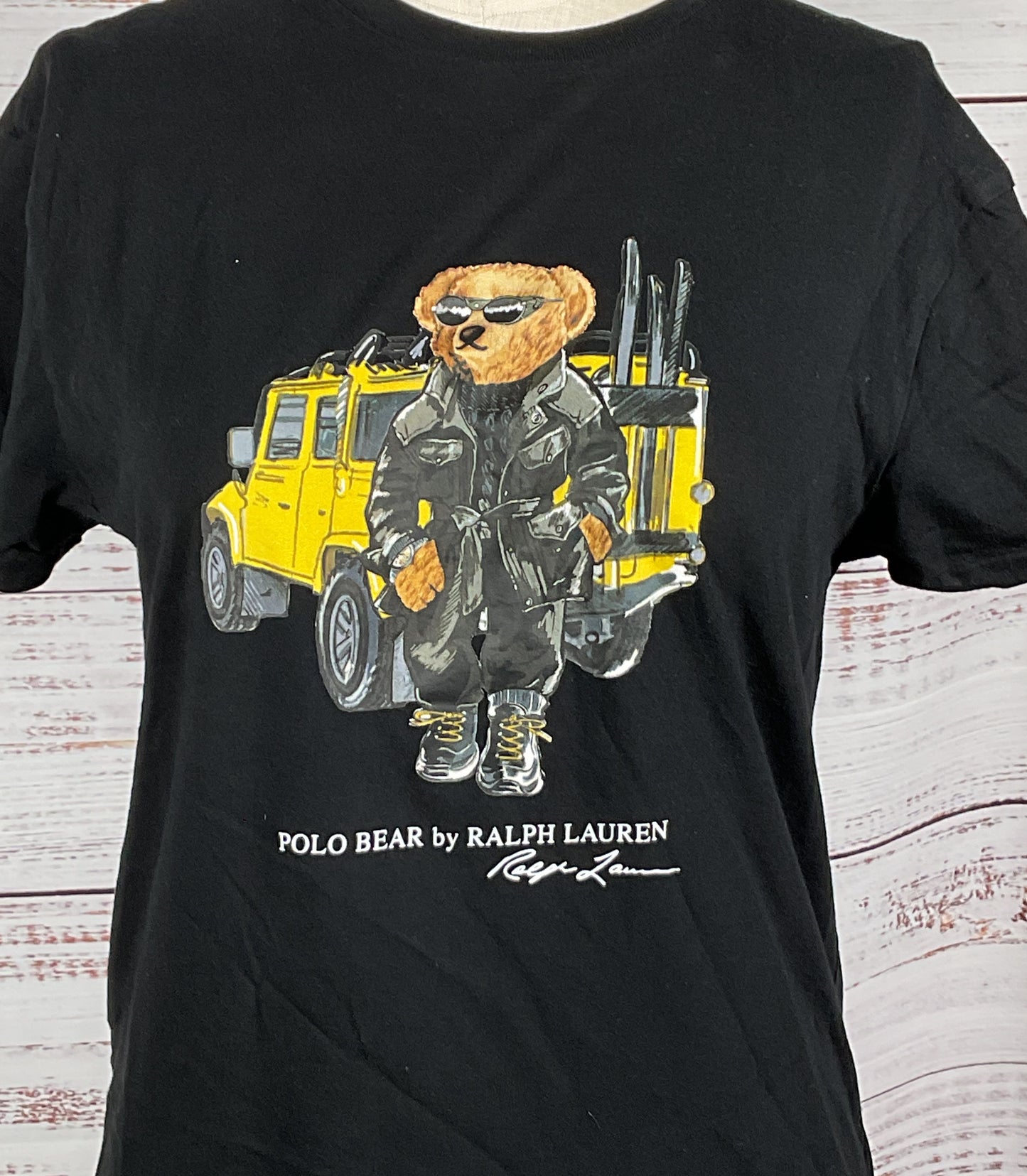 Polo Ralph Lauren Bear Men's Truck T-Shirt Black S