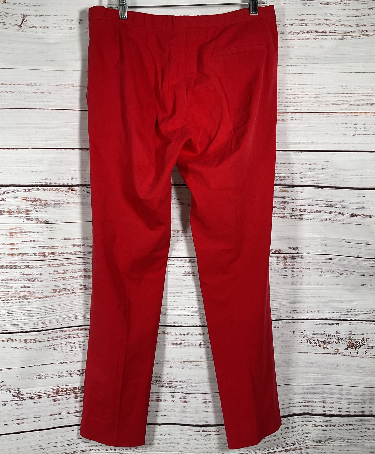 Prada Vintage Side Button Trouser Pants Red 44