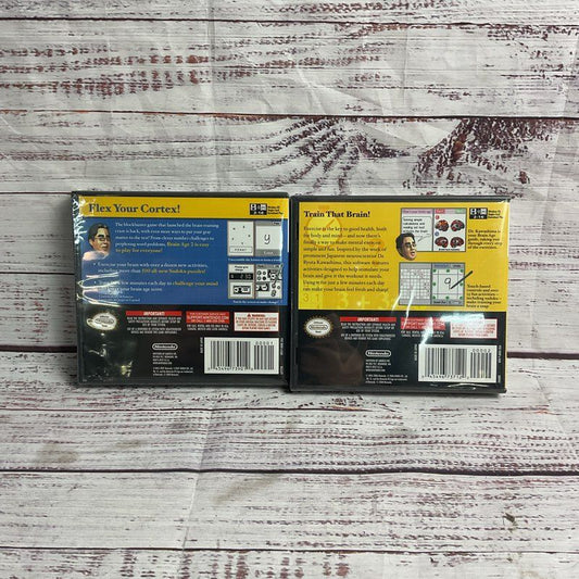 Brain Age 1 & 2 Nintendo DS Brain Training Game Bundle