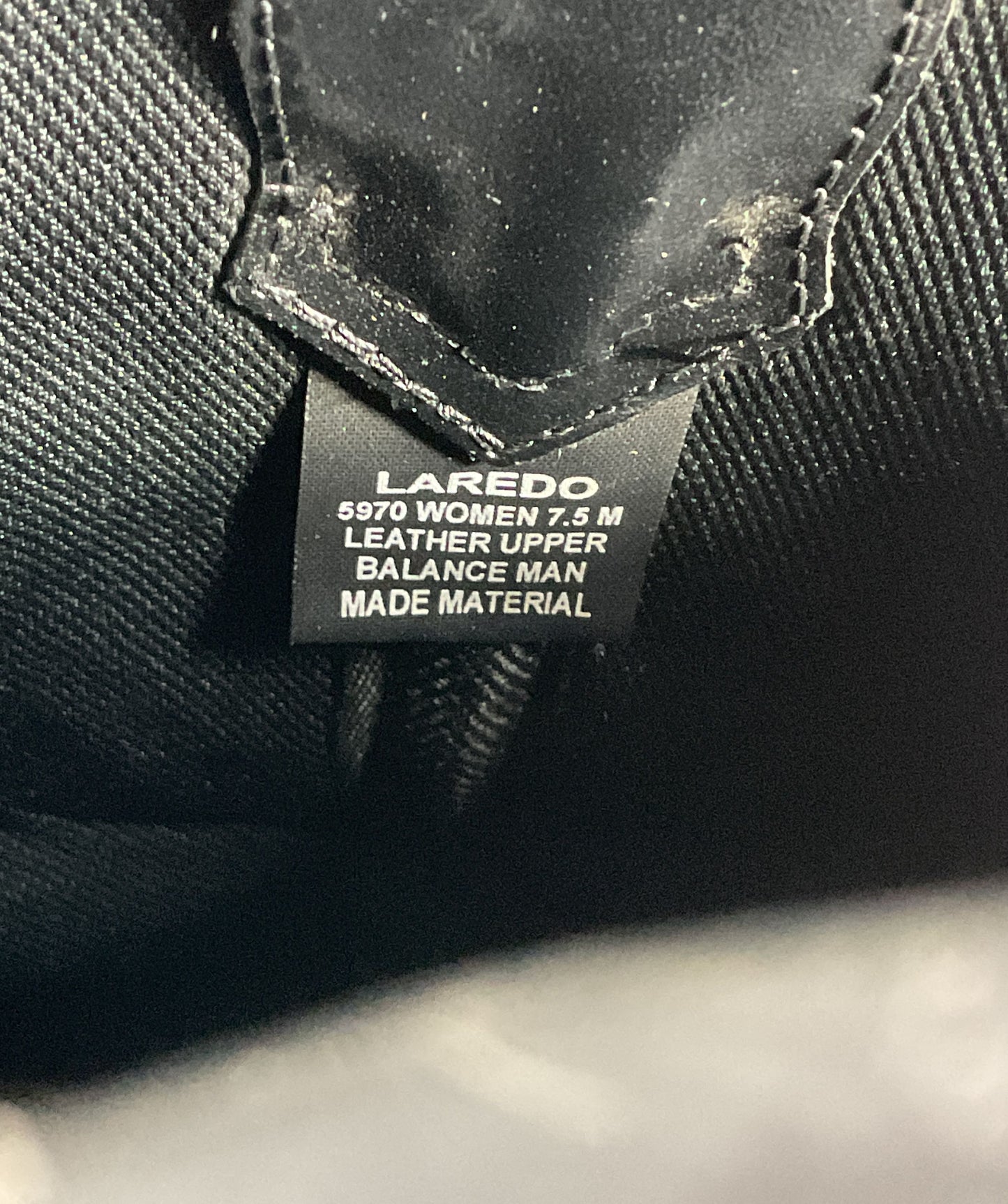 Laredo Eternity Women's Leather Cowboy Boots Black 7.5