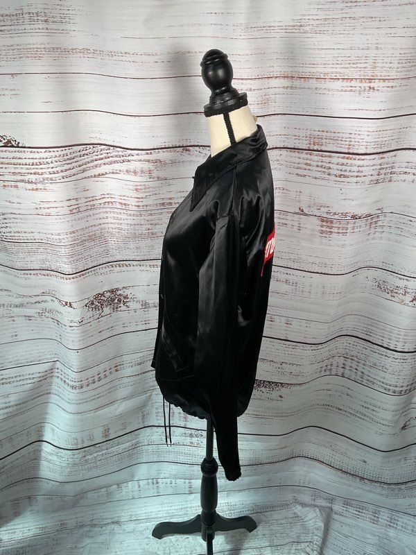 NEW Ebbets Field Flannels Women's Black Snap Closure Jacket Size M Music Maids