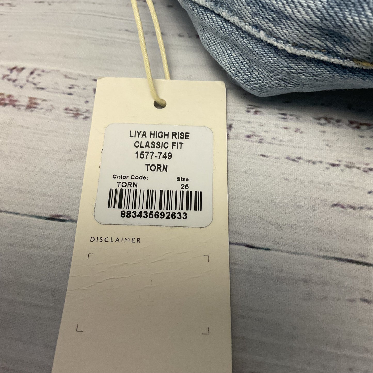Citizens of Humanity Liya High Rise Classic Fit Blue Jeans Pants - Size 25 New