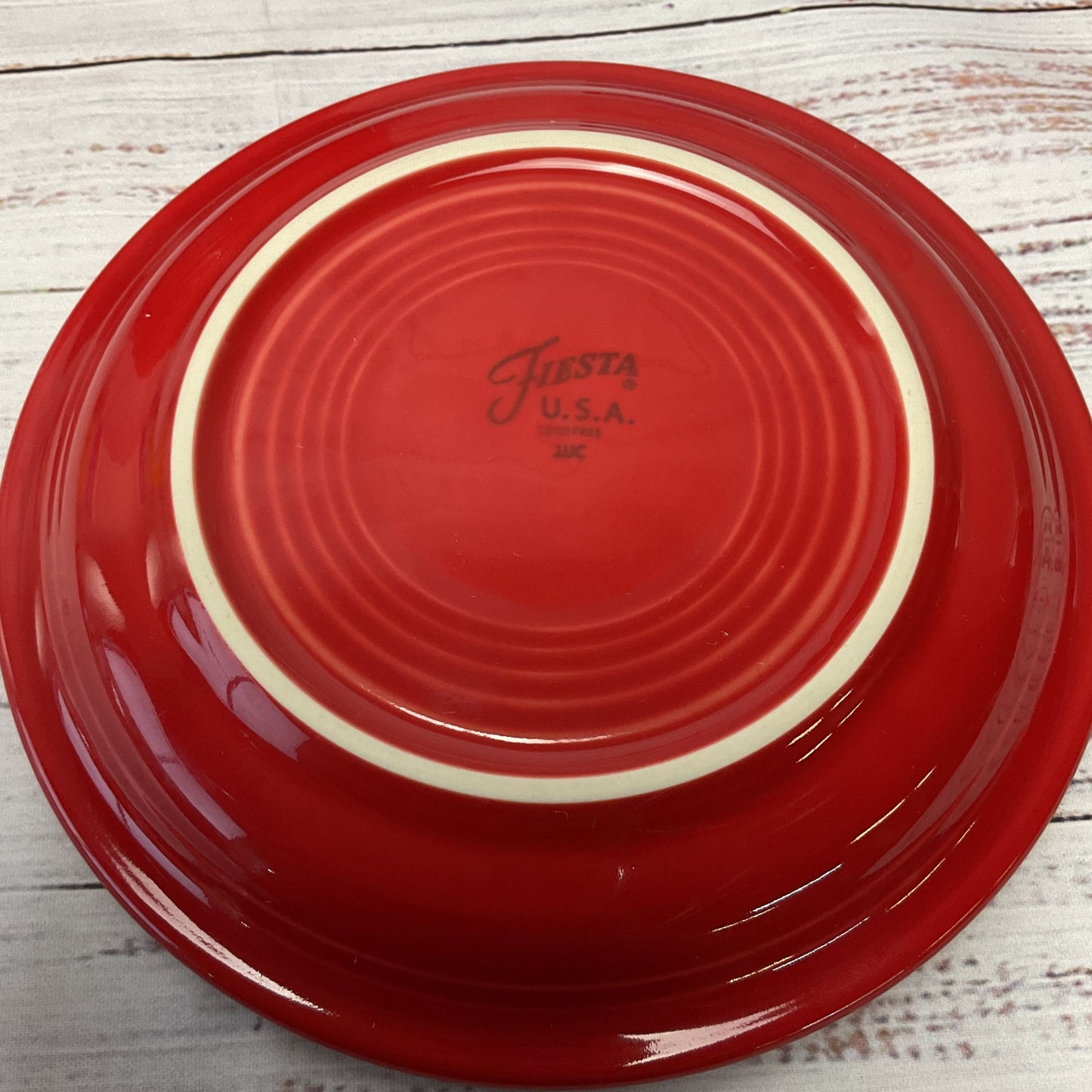 Fiesta Fiestaware HLC Red Scarlet 7.5" Salad Plates Lot Of 16