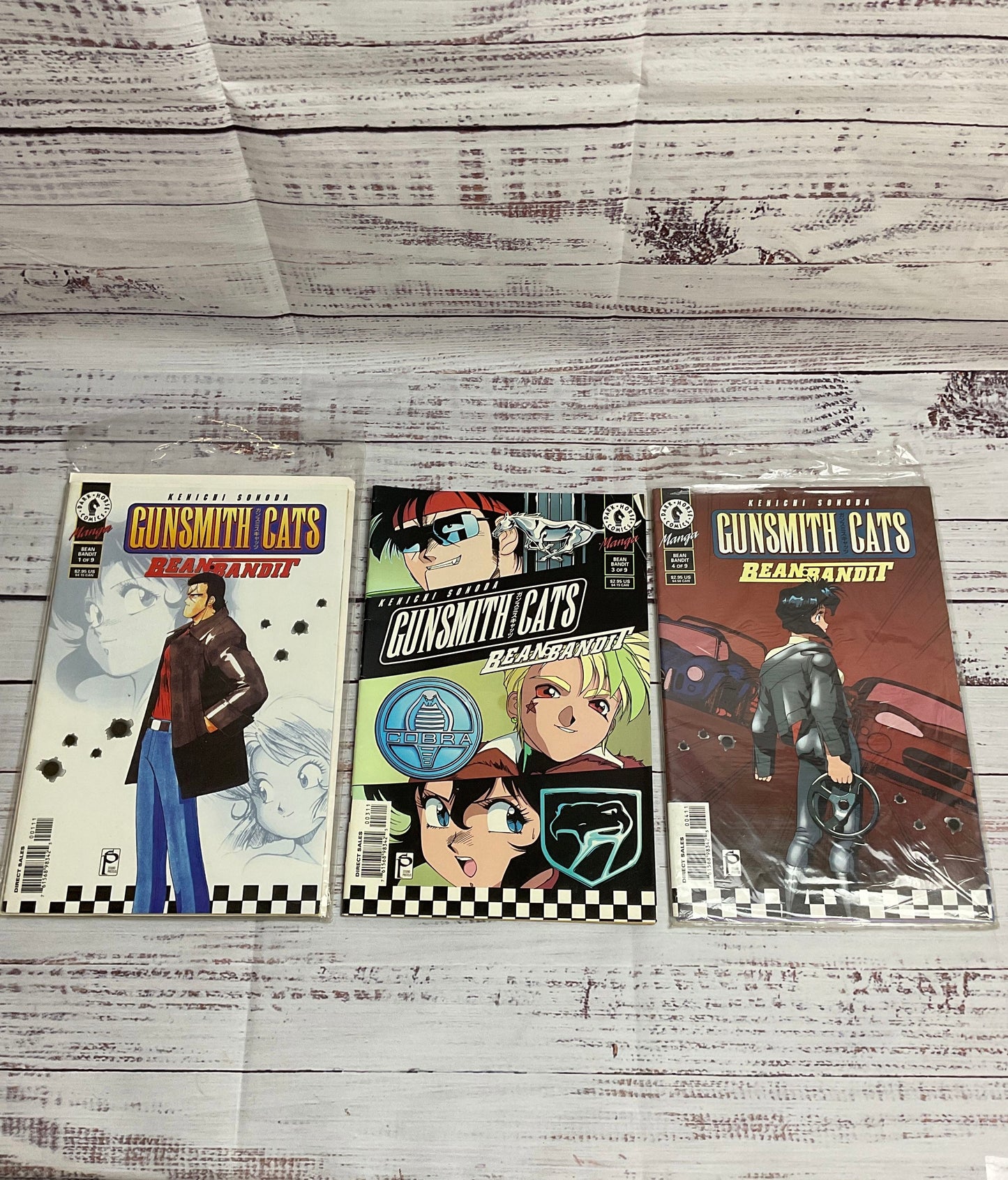 1999 Gunsmith Cats: Bean Bandit: Kenichi Sonoda Vol #1-5 of 9 Dark Horse Comics