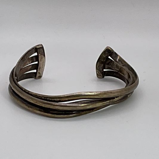 TAXCO Mexico Sterling Silver Cuff 5.75" racelet- 32.64g