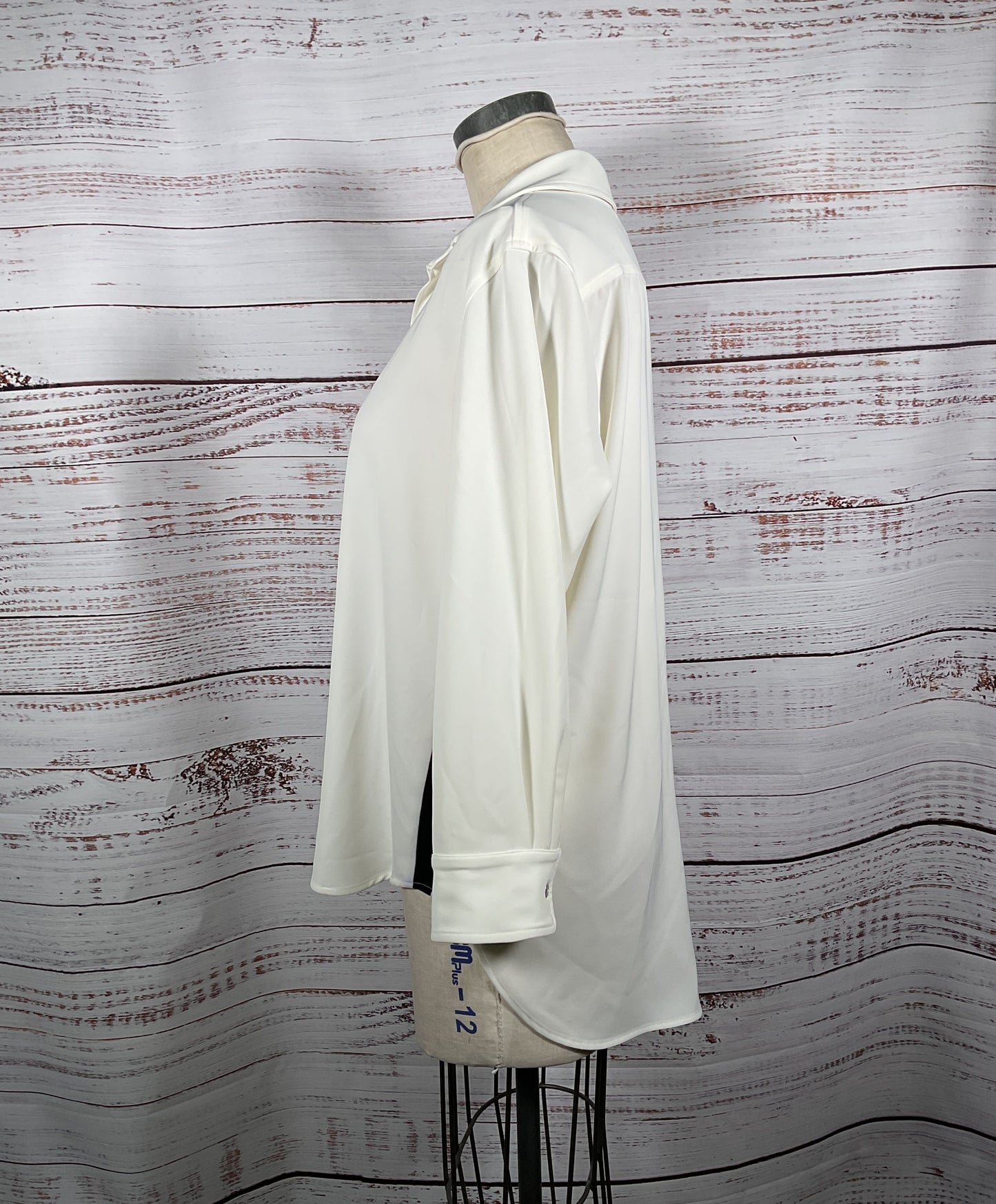 Pure Amici White Button-Down Blouse Women's - Size Large