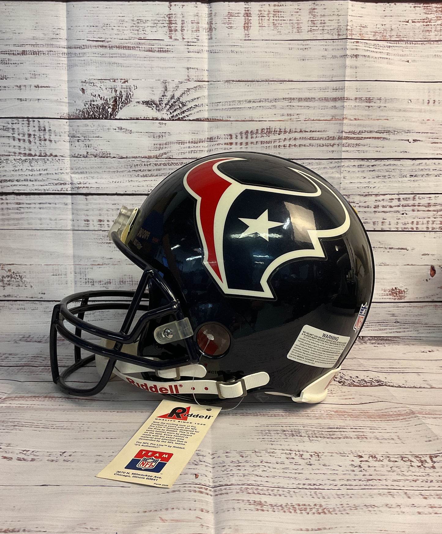 Riddell Sports Authentic Houston Texans Football Helmet with Original Box