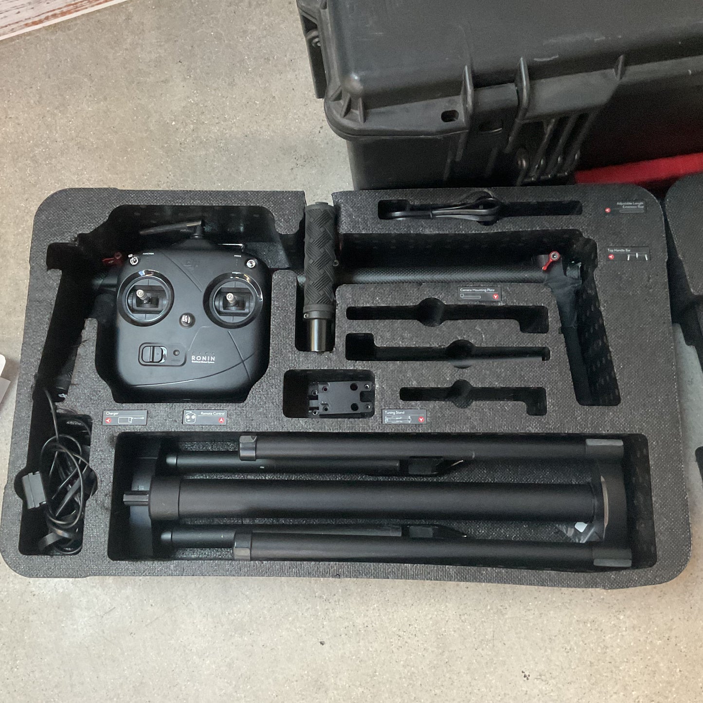 DJI Ronin Ronin-M 3 Axis Handheld Gimbal Stabilizer Kit Hard Case Parts Repair