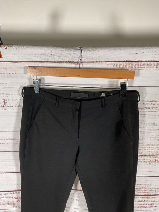 Alexander Wang Women's Black Wool Back Heel Cut Pants Size 2