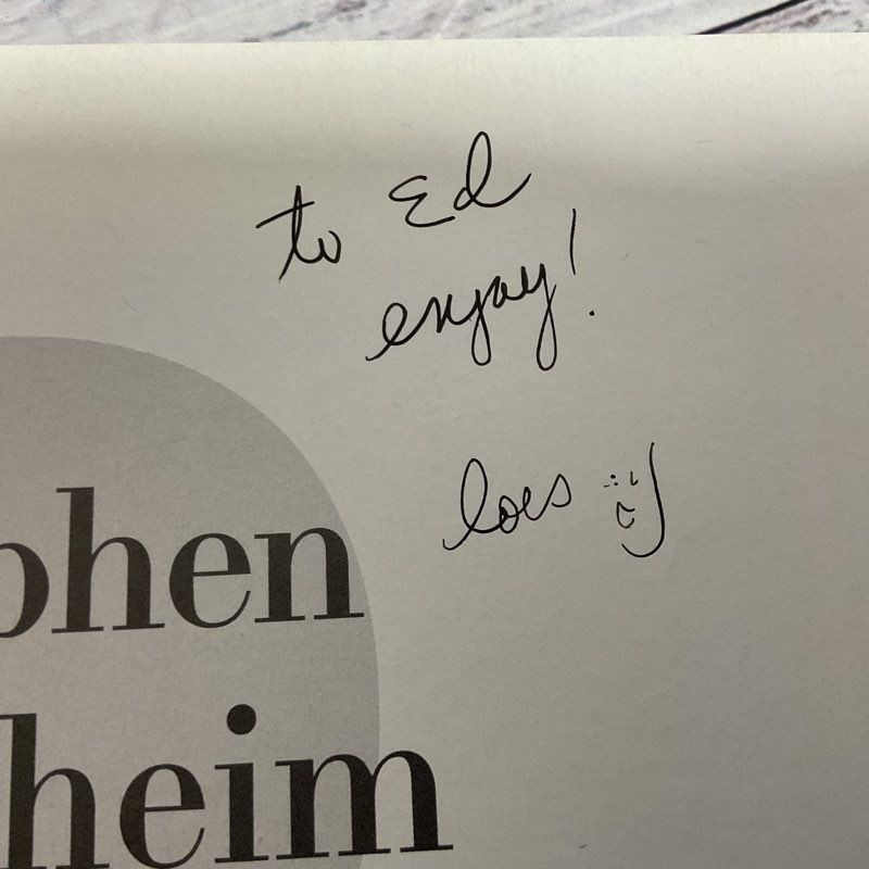 Stephen Sondheim Finishing The Hat : Collected Lyrics 1954-1981