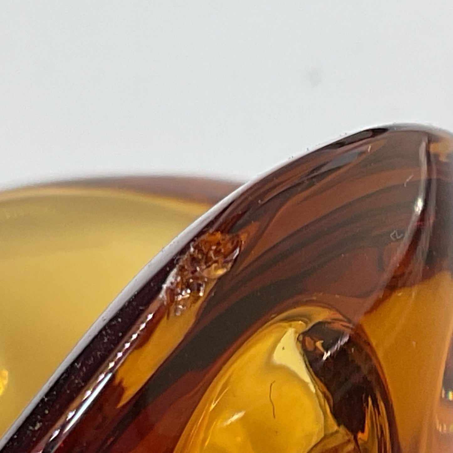 SAINT LOUIS Crystal Animalin Collection Turtle Cognac Removable Shell Figurine