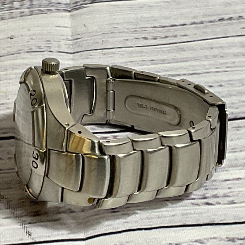 NAUTICA 10064G Stainless Steel Chronograph 100m Men's Watch- 6.25"