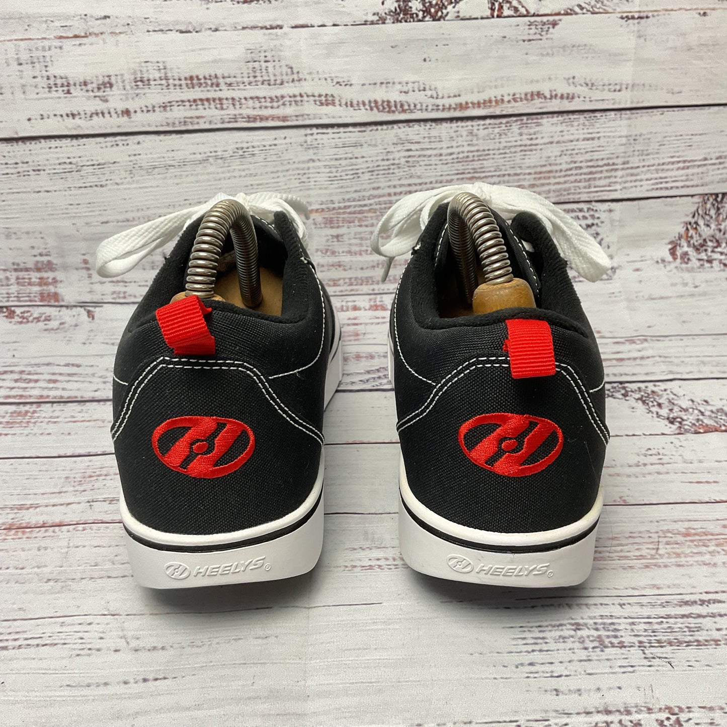 Heelys Black Red Heel Skate Wheel Sneaker Casual Shoe Men Size 7 New