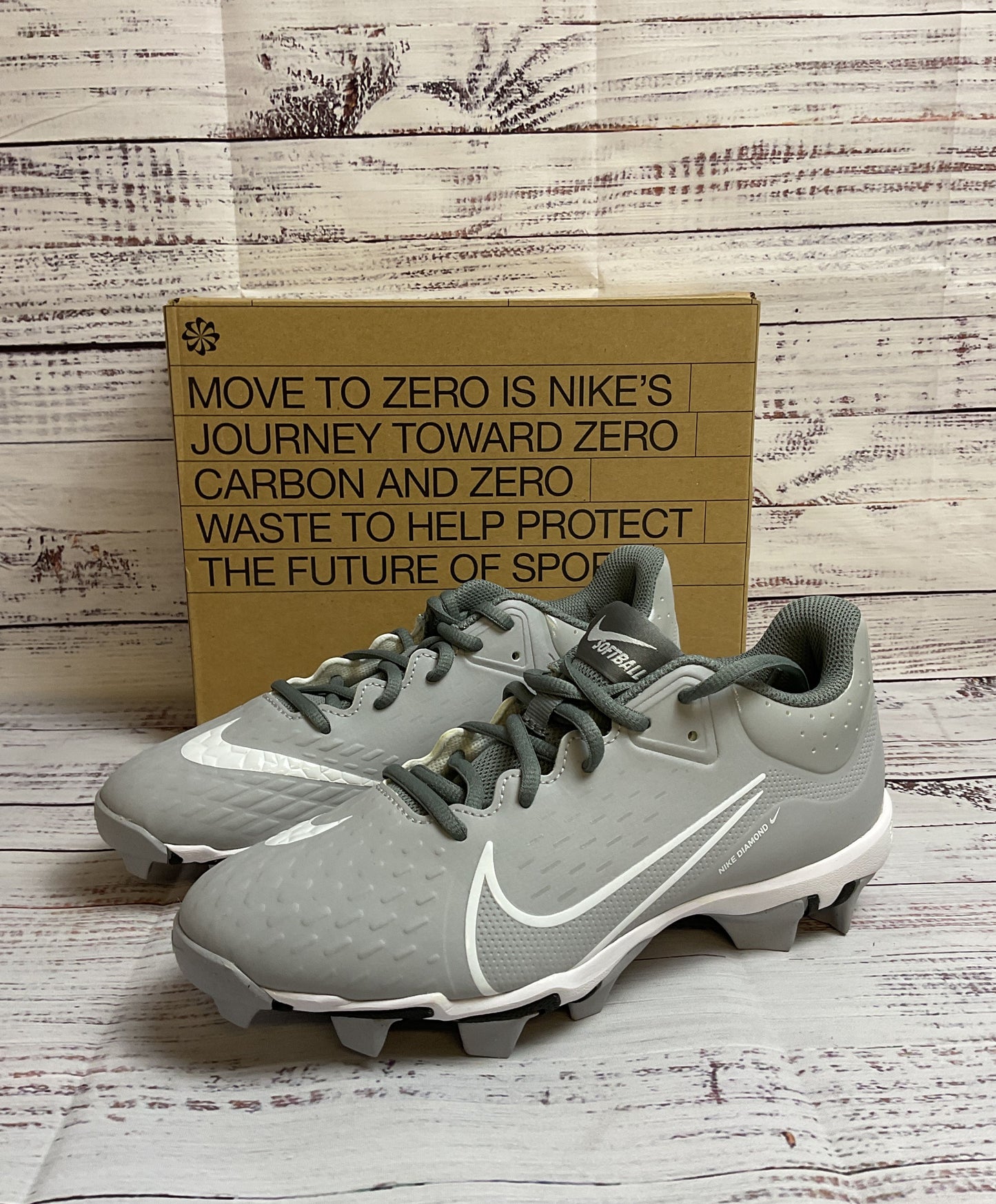 Nike W Hyperdiamond 4 Keystone Women's Softball Wolf Grey Athletic Cleats