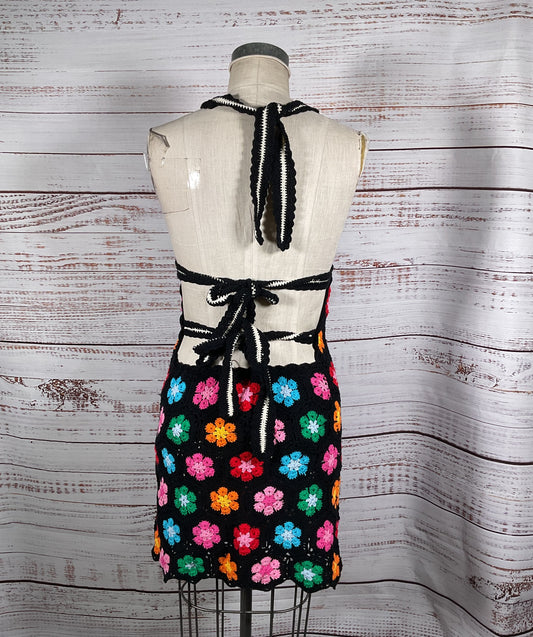 Show Me Your Mumu Happy Halter Mini Dress Multicolor Large