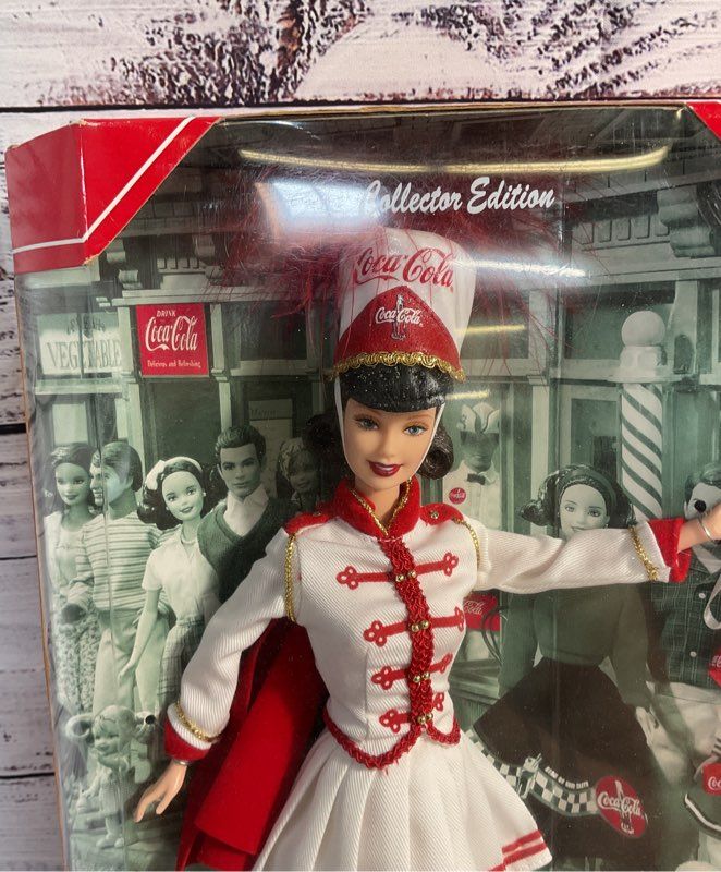 Coca Cola Majorette Barbie 12" Collector Doll New Nib Nrfb 2001 Mattel