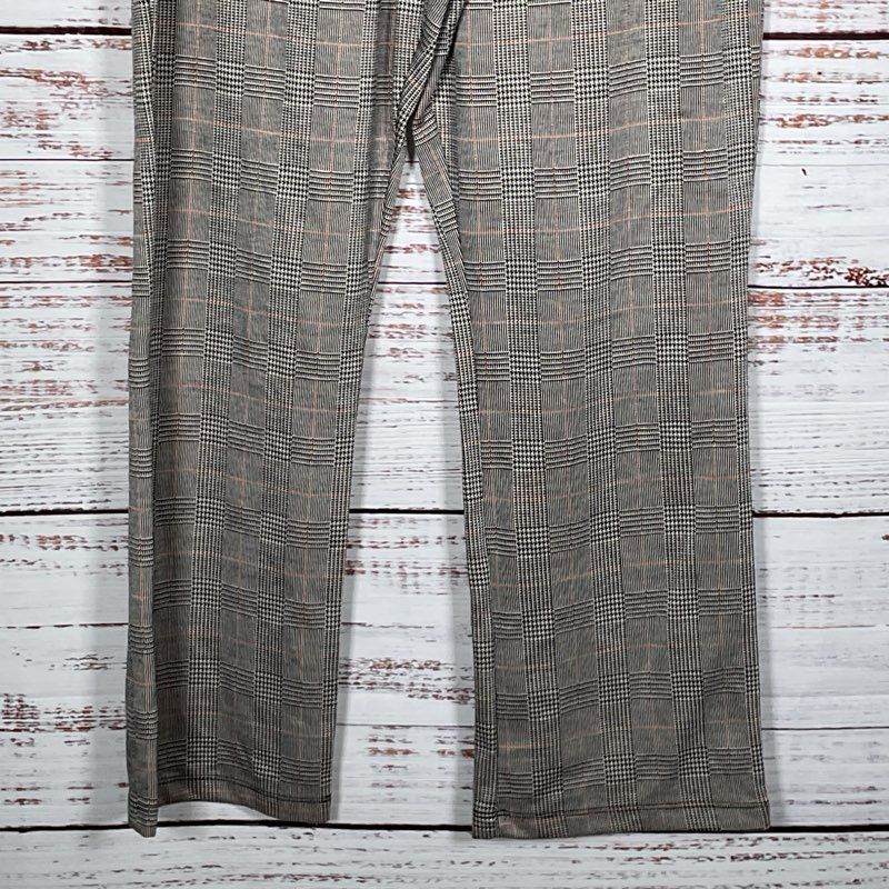 NWT FREE PEOPLE Women's Plaid Elastic Waist Pants- SZ 12