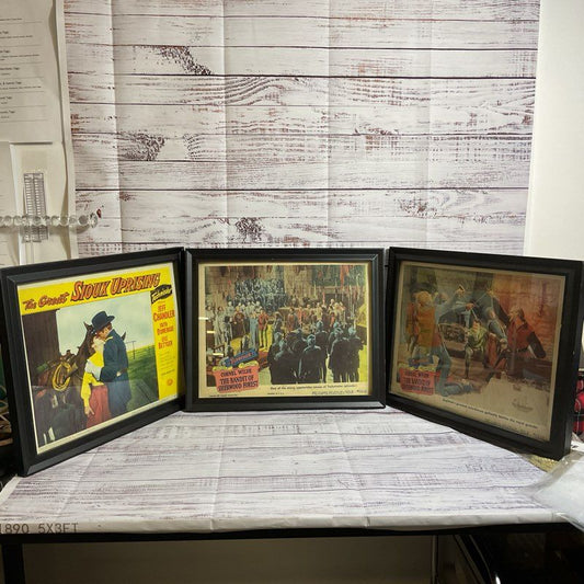 3pc Limited Ed. ANTIQUE 1946 & 1953 Universal Pictures Technicolor Movie Prints